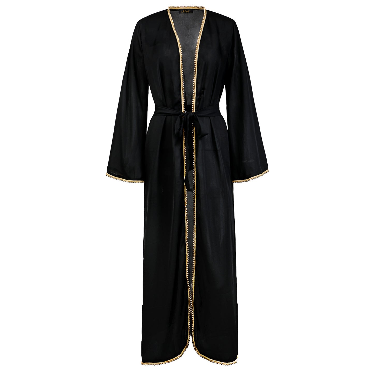 D -Bandage cardigan robe Muslim dress