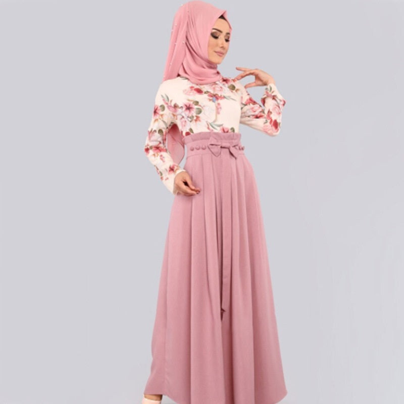 Muslim Print Dress Arab Hot Style