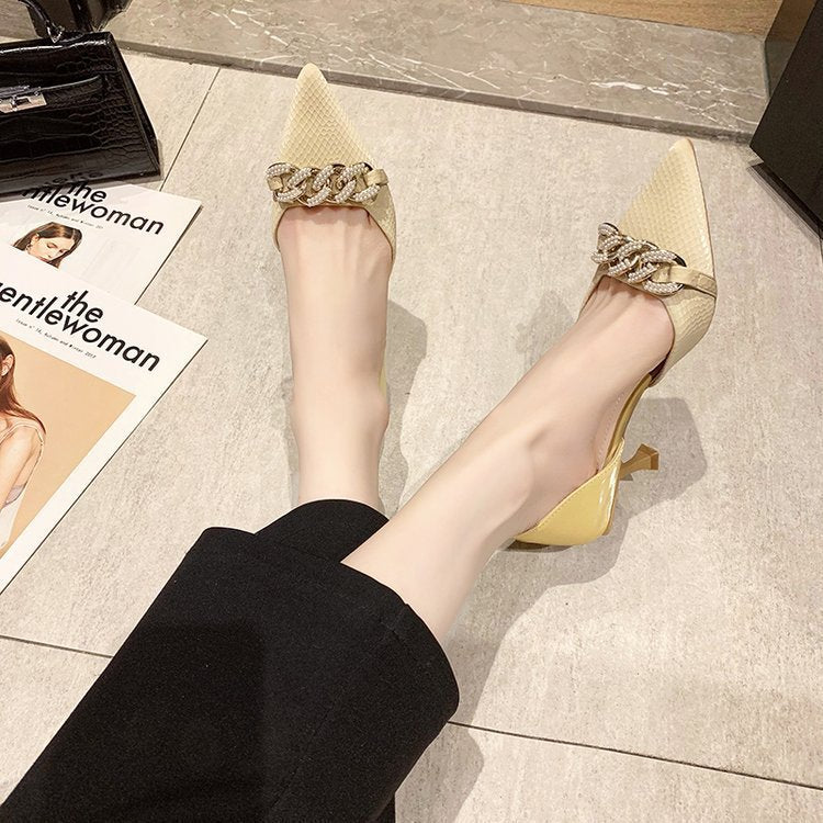 Womens Pumps shoes dorsay Pointed Toe kitten low Heel