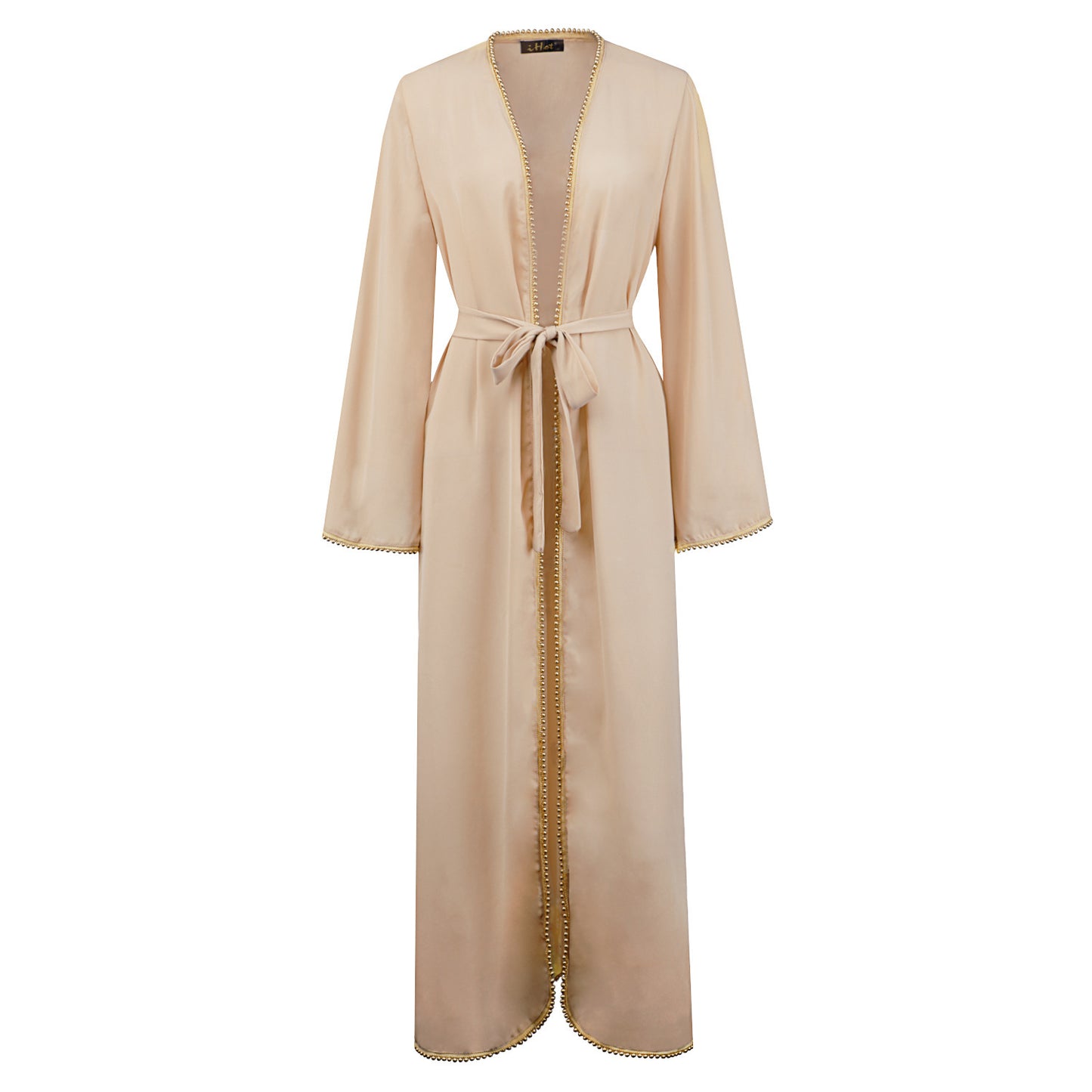 D -Bandage cardigan robe Muslim dress