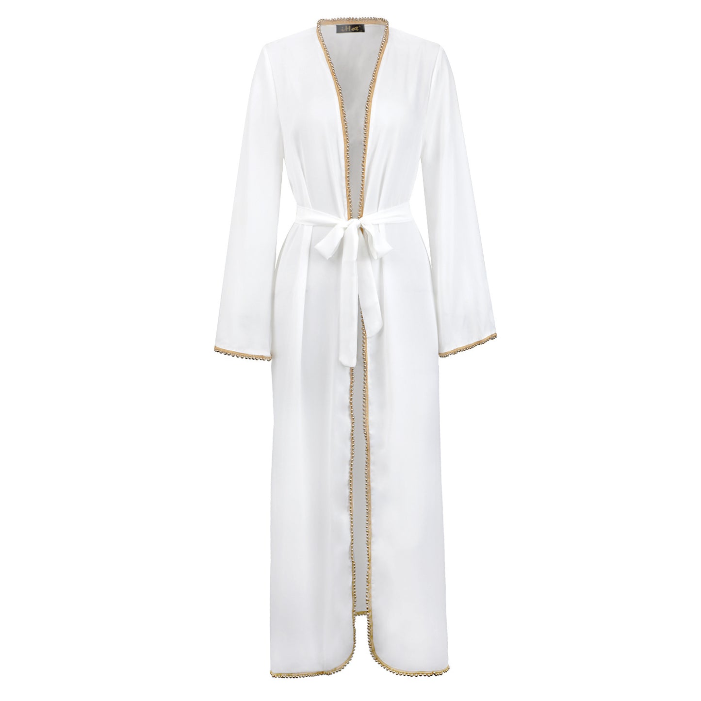 D -Bandage cardigan robe Muslim dress