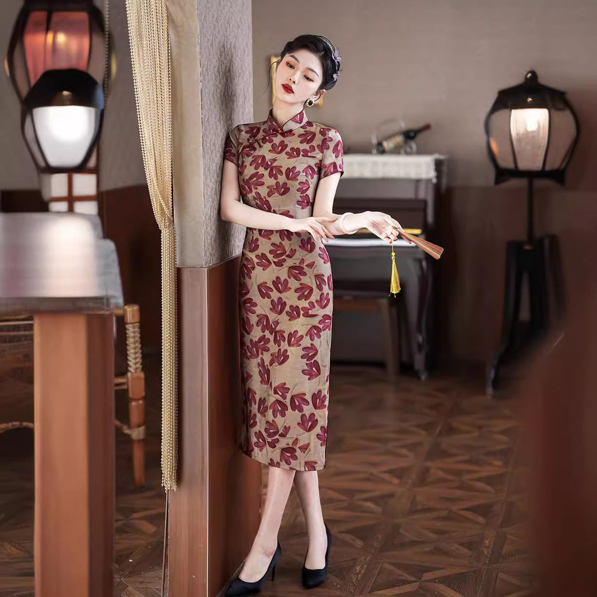 Spring And Summer New Improved Cheongsam National Style Daily Slim Fit