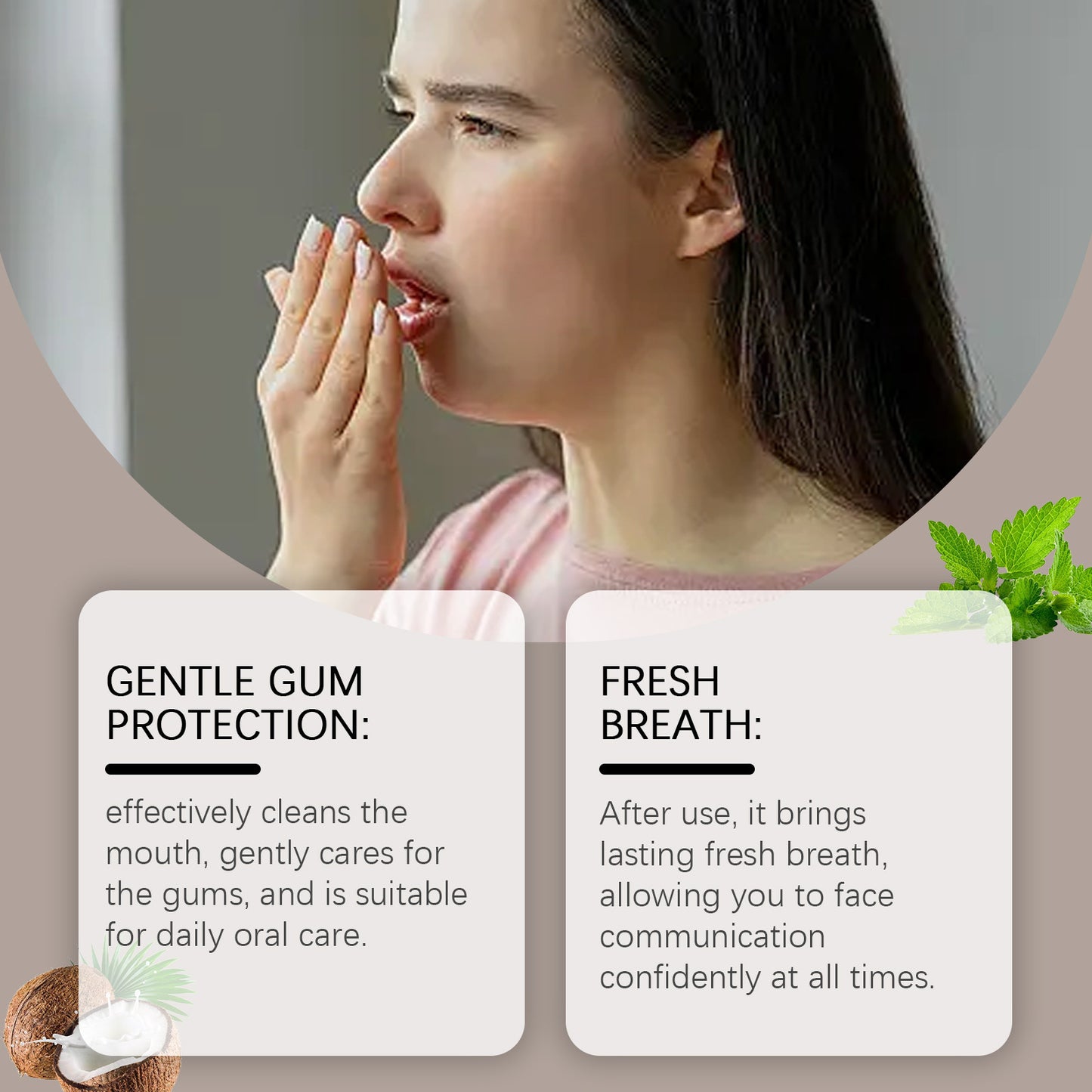 Herbal Care Cleaning Teeth Oral Care Mouthwash