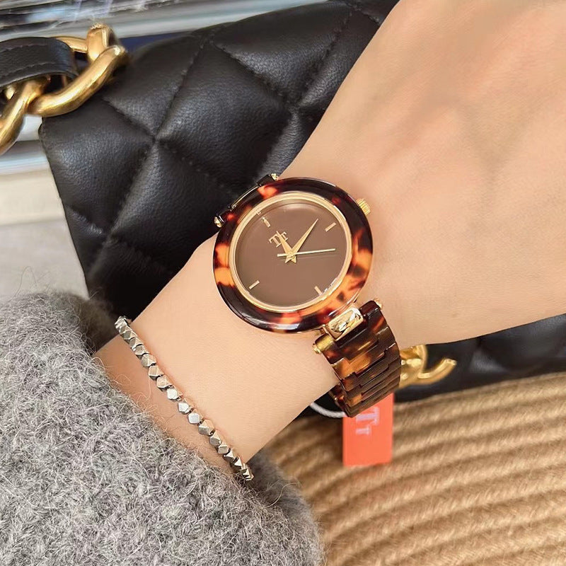 Hawksbill Amber Retro Fashion Saving High Sense Women's Watch