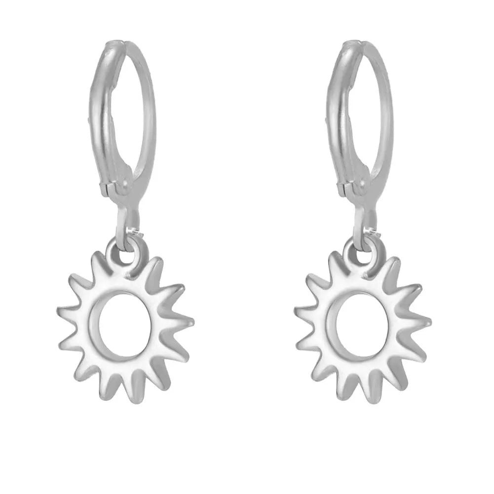 New Creative Personality SUNFLOWER Ear Clip Fashion And All-match