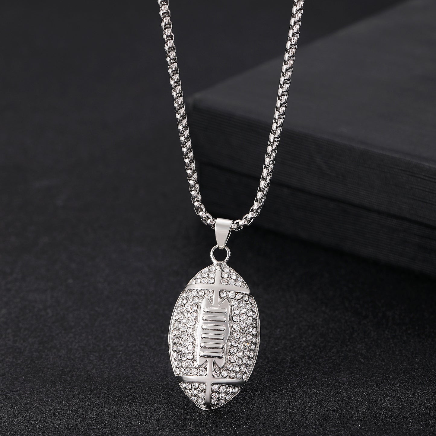 American Football Pendant Necklace