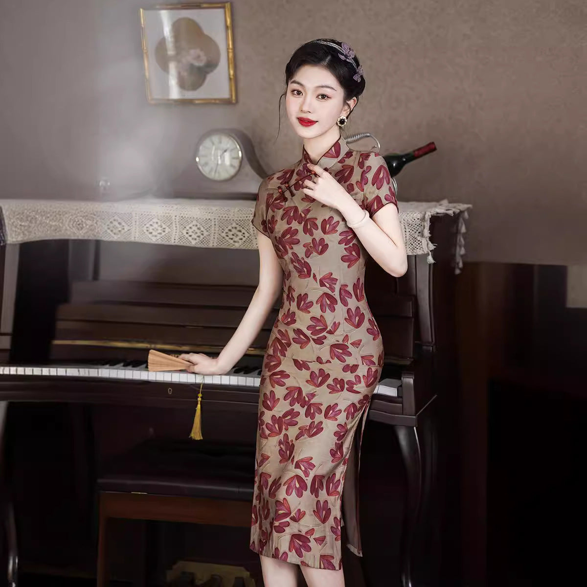 Spring And Summer New Improved Cheongsam National Style Daily Slim Fit