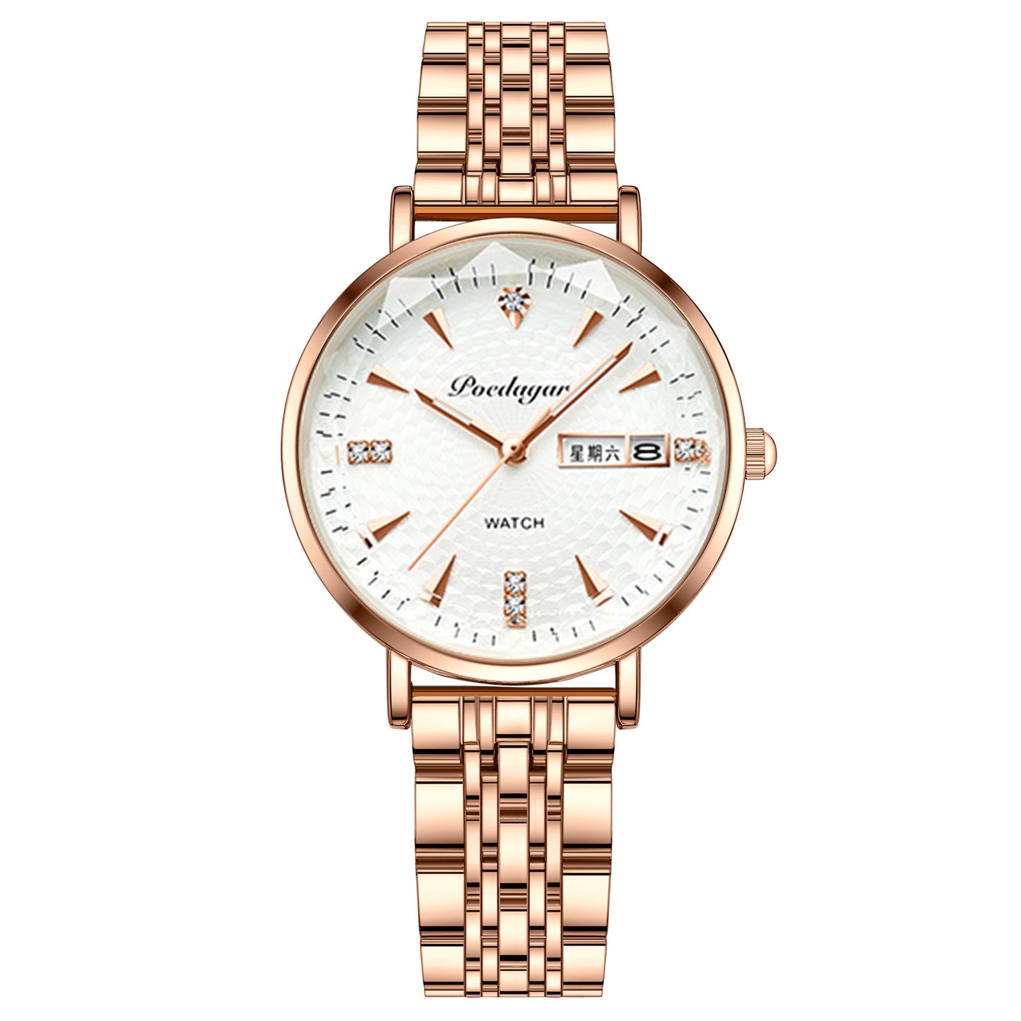 Women's Watch Double Calendar Quartz