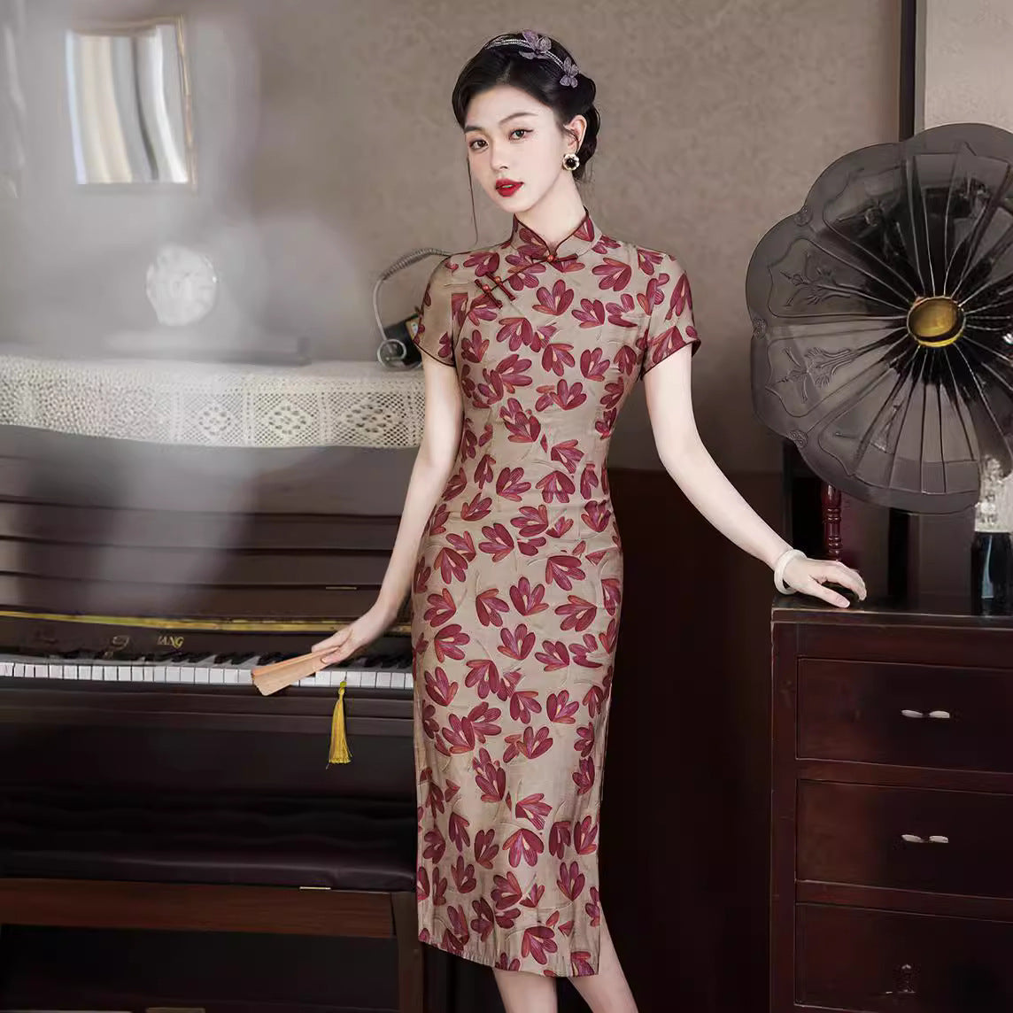 Spring And Summer New Improved Cheongsam National Style Daily Slim Fit