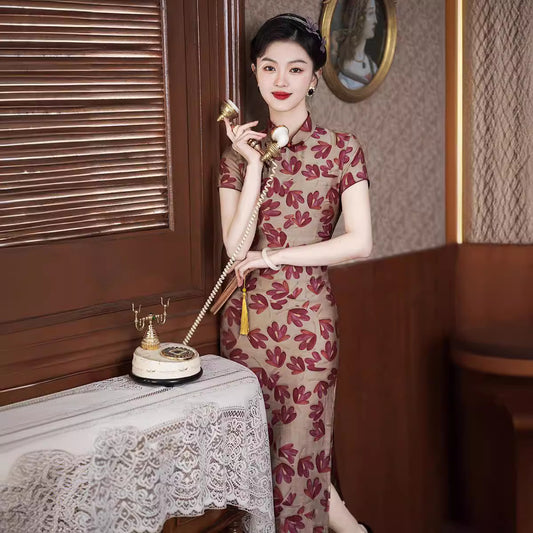 Spring And Summer New Improved Cheongsam National Style Daily Slim Fit