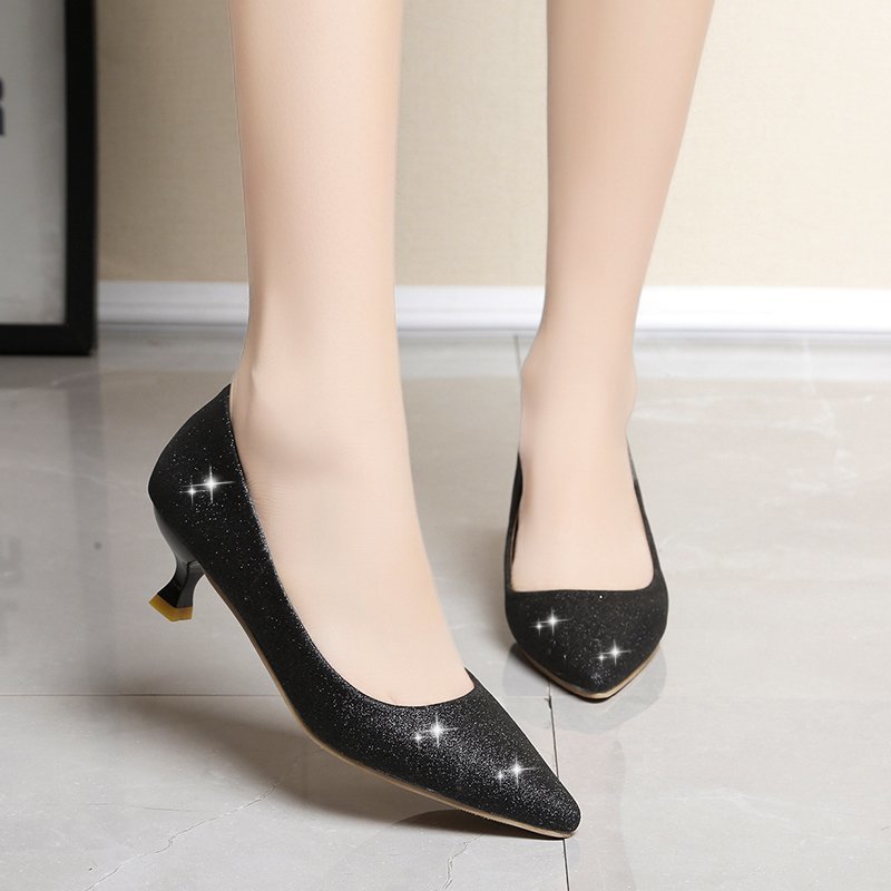 Fashion Low-cut Pointed Heel Shoes For Women