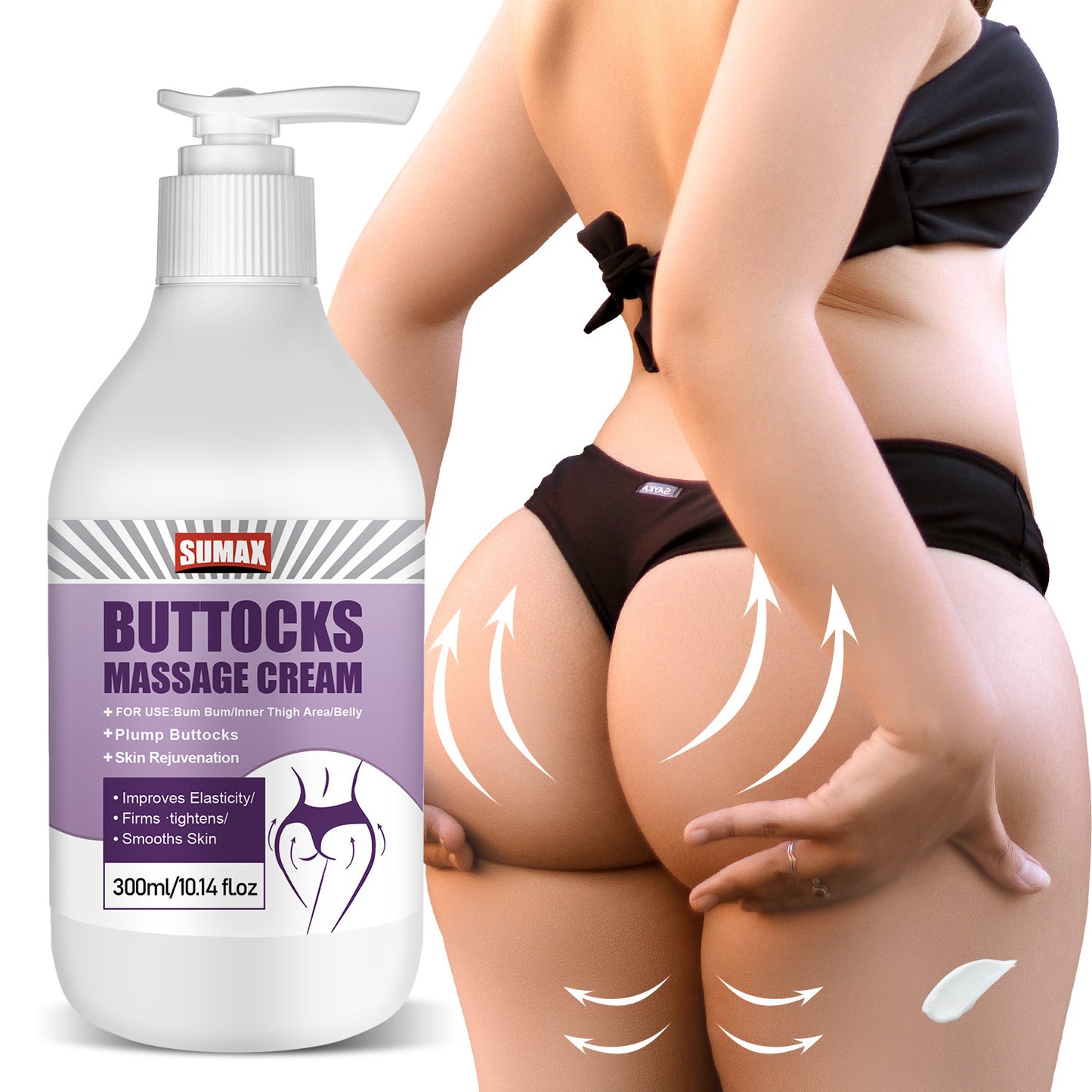 White Hip Massage Cream Moisturizing