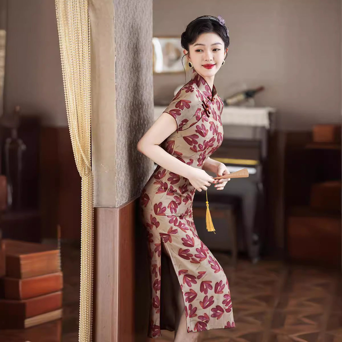 Spring And Summer New Improved Cheongsam National Style Daily Slim Fit